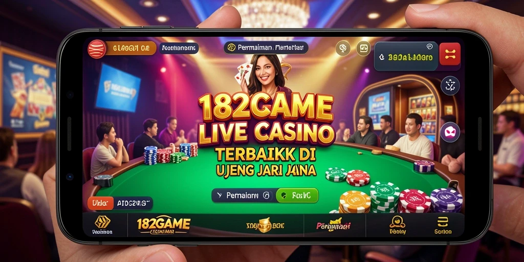Tampilan bermain langsung di 182GAME dengan dealer profesional.