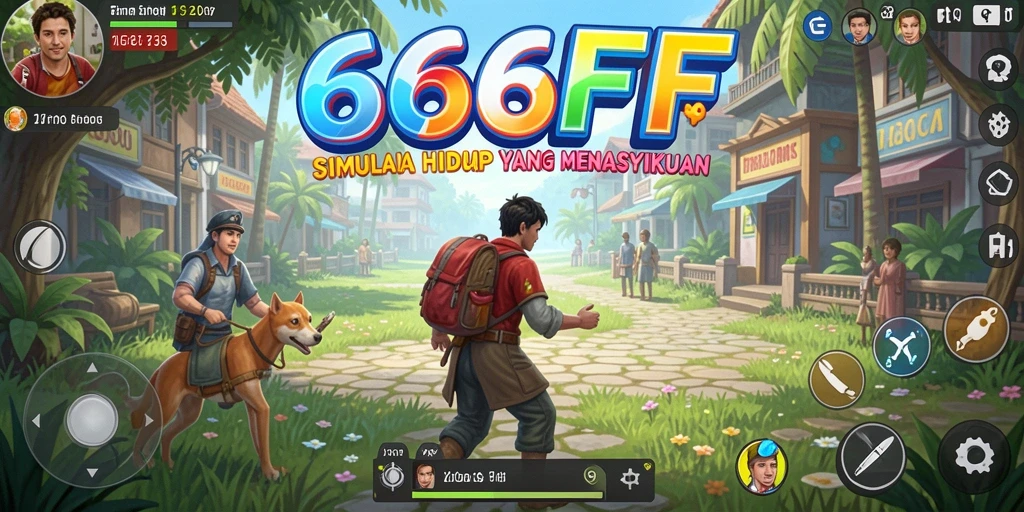 Tampilan gameplay menarik dalam game Simulation 666FF.