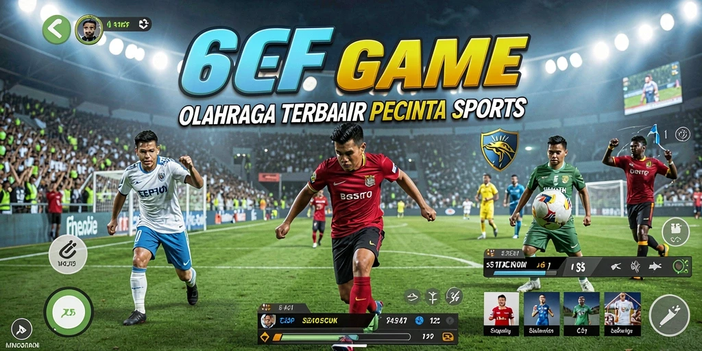 Tangkapan layar gameplay 6CF menampilkan aksi olahraga yang mendebarkan.