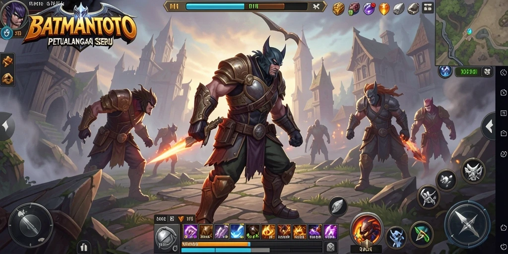 Tampilan gameplay menarik dalam dunia <strong>BATMANTOTO</strong> dengan pertempuran dinamis.