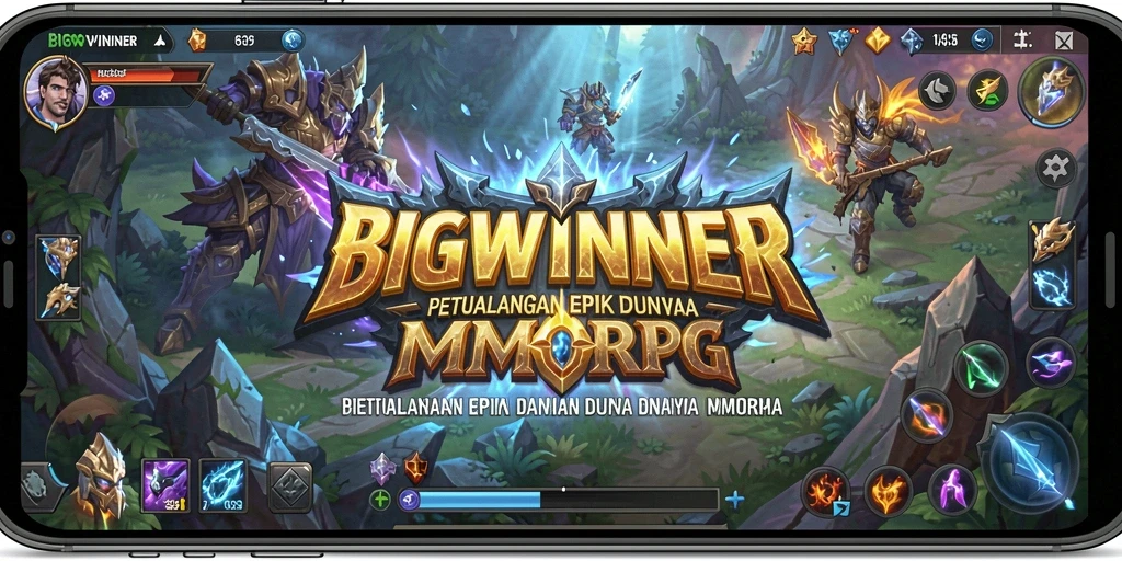 Tampilan gameplay menarik dari BIGWINNER dalam dunia MMORPG.