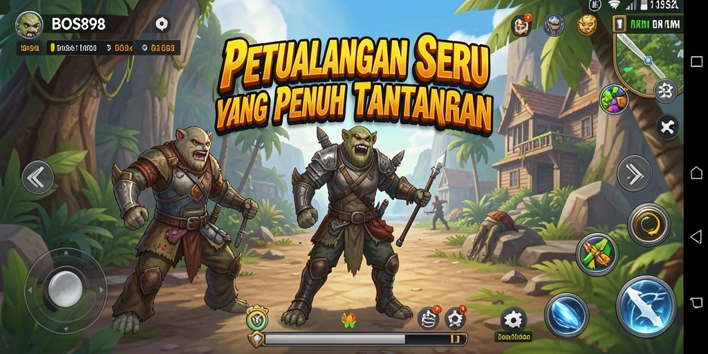 Tampilan gameplay petualangan seru di BOS898.