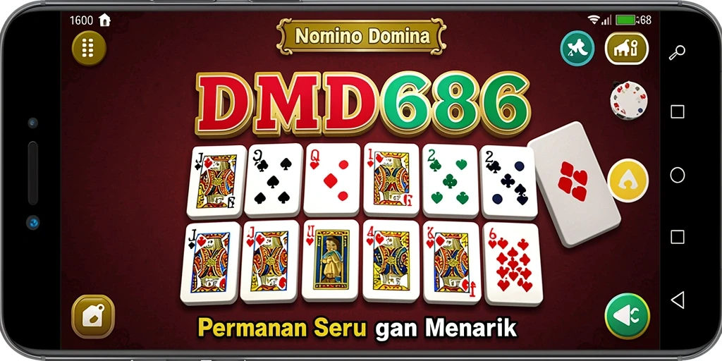 Tampilan gameplay Domino yang menarik dan interaktif di DMD686.