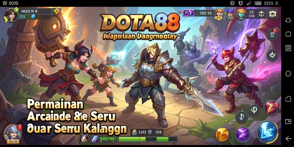 Tampilan gameplay DOTA88 yang seru dan interaktif.