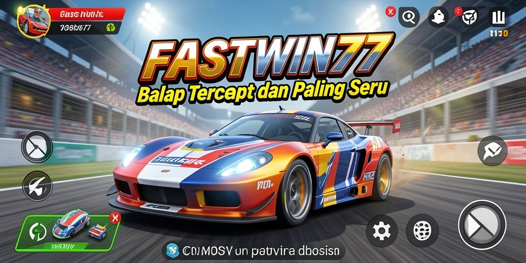 Tampilan gameplay balap yang mendebarkan di FASTWIN77.