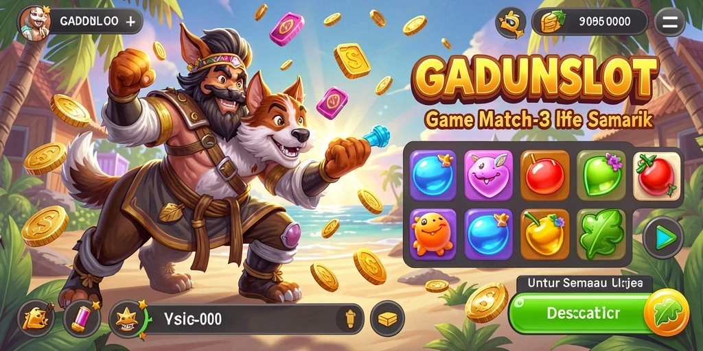 Tampilan gameplay menarik dari GADUNSLOT yang seru.