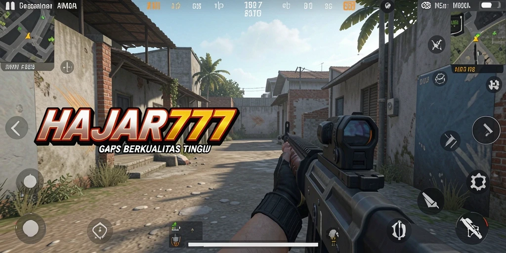 Tangkapan layar menampilkan aksi intens dalam permainan HAJAR777.