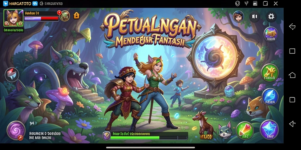 Gameplay HARGATOTO yang memukau dan menantang di dunia petualangan.