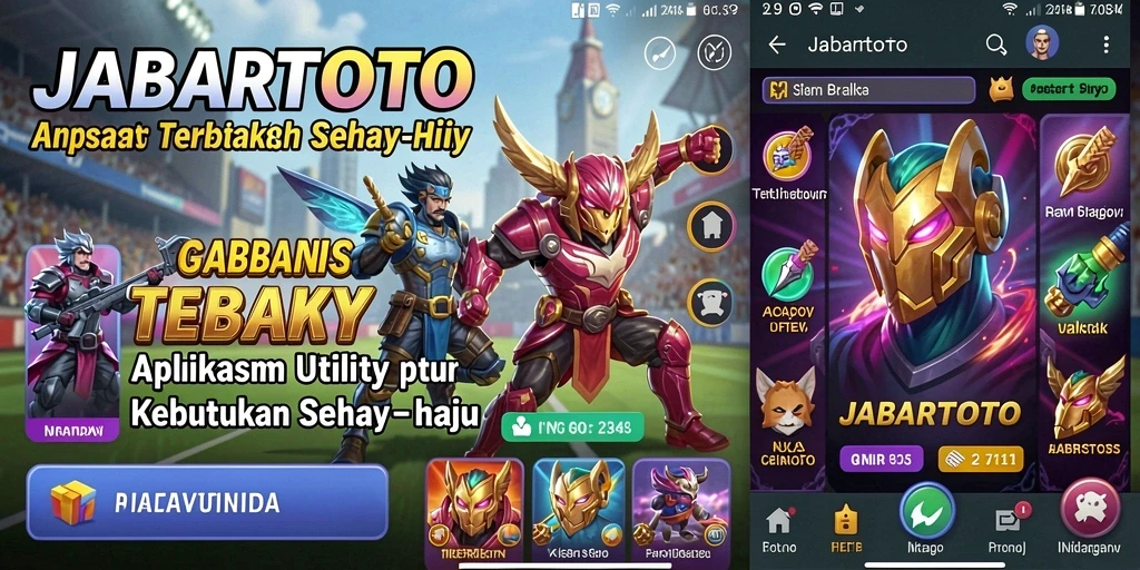 Screenshot utama JABARTOTO menampilkan antarmuka aplikasi Utility yang intuitif.