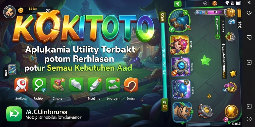 Tampilan antarmuka pengguna KOKITOTO yang intuitif dan menarik.