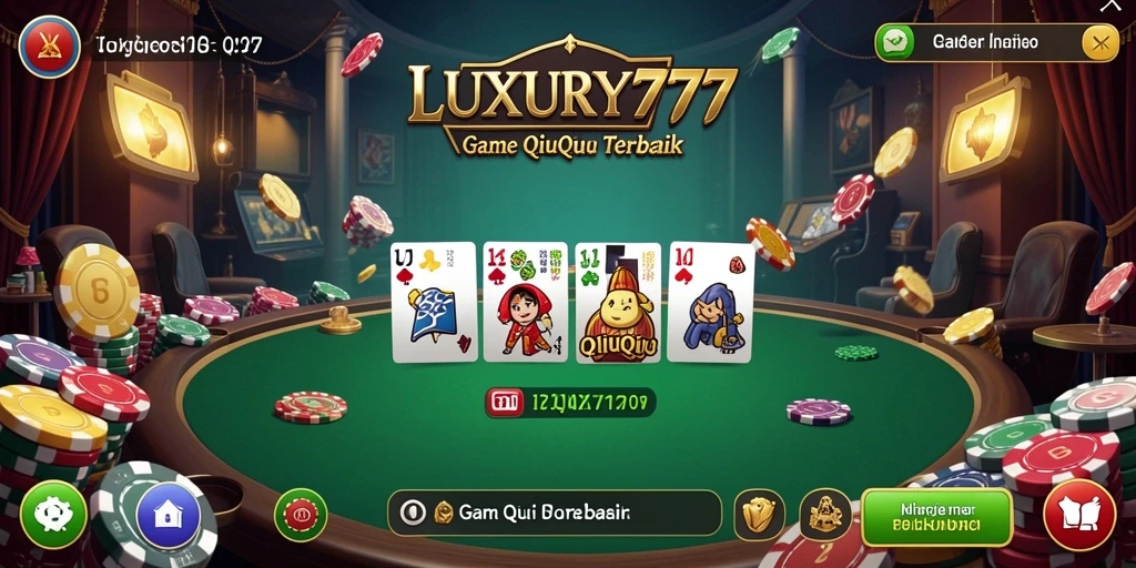 Tangkapan layar menunjukkan aksi intens gameplay QiuQiu.