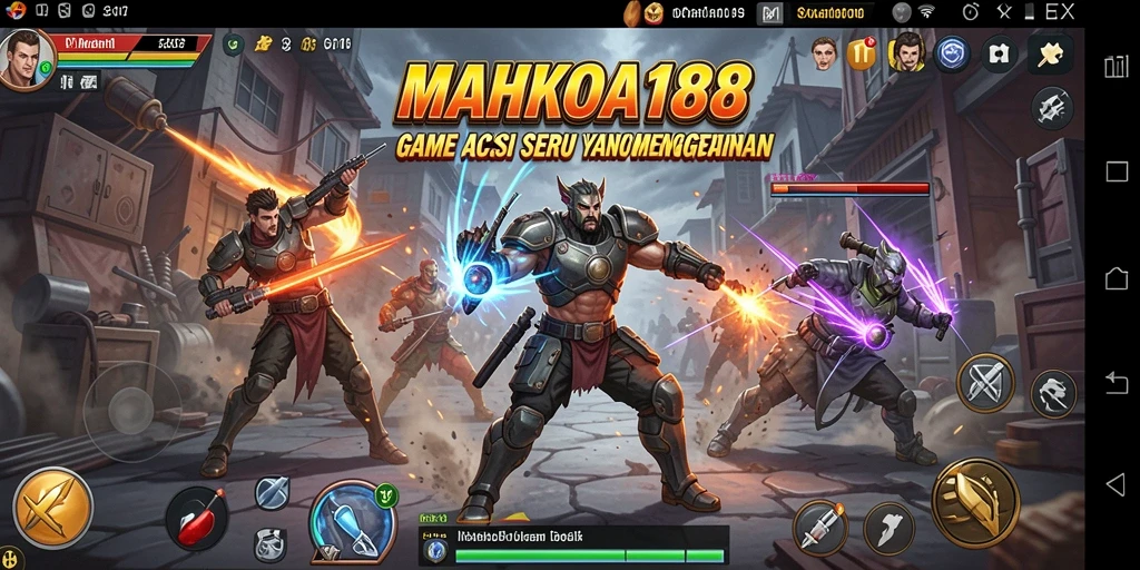 Tampilan gameplay seru di MAHKOTA188 saat mengalahkan musuh.