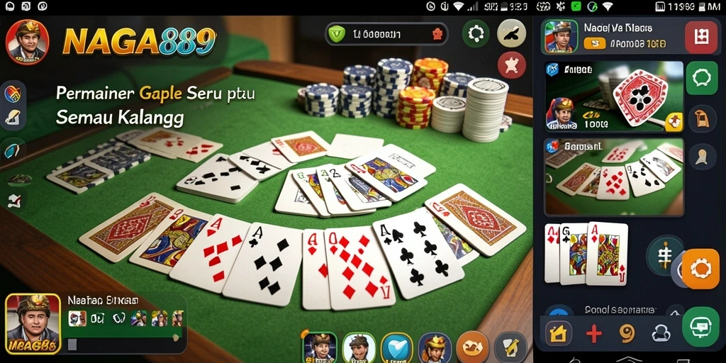 Tampilan gameplay seru NAGA889 dengan pemain yang bersaing.