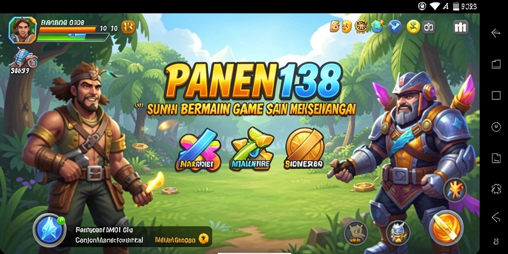 Tampilan gameplay menarik dan penuh warna di PANEN138.