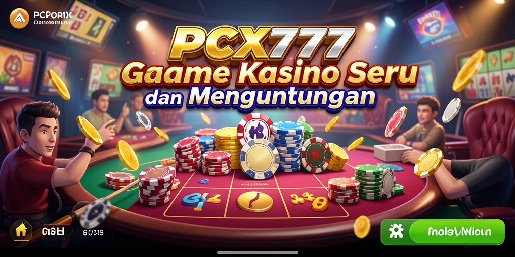 Gameplay menarik PCX777 dengan berbagai pilihan permainan kasino.