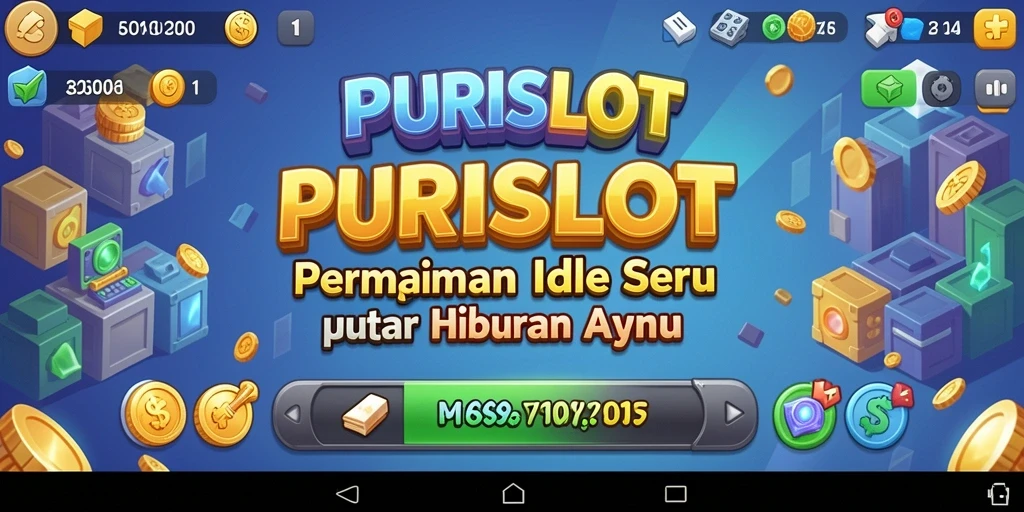 Screenshot utama PURISLOT menampilkan gameplay Idle yang menarik.