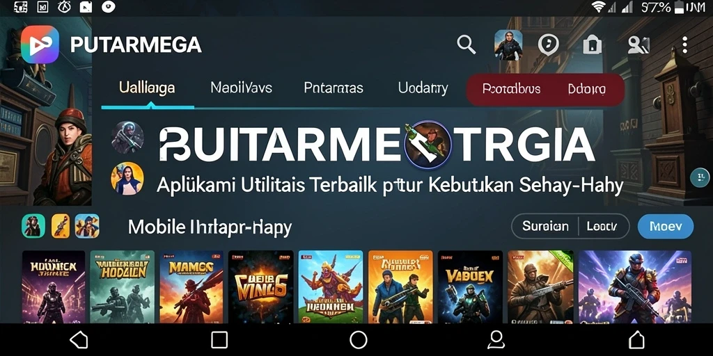 Tampilan antarmuka PUTARMEGA yang sederhana dan fungsional.