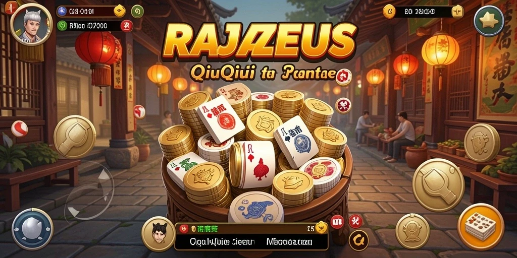Tampilan gameplay QiuQiu yang seru di RAJAZEUS.