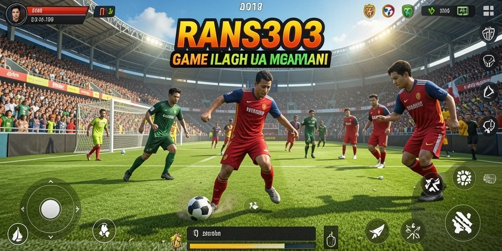 Tampilan gameplay menegangkan dalam RANS303 saat bertanding di lapangan.
