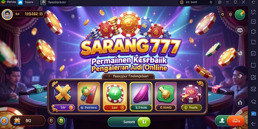 Tampilan gameplay SARANG777 yang menarik dengan berbagai pilihan permainan Kasino.
