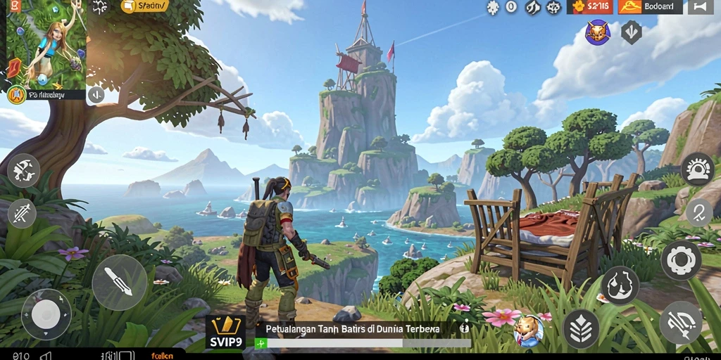 Tampilan gameplay Open World yang memukau di SVIP9.