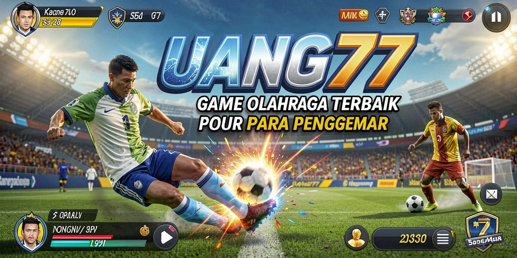 Screenshot utama UANG77 menampilkan gameplay olahraga yang menarik.