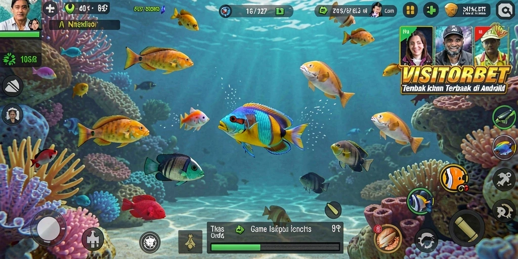 Gameplay seru Tembak Ikan dalam VISITORBET yang penuh aksi.